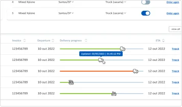 Organizar entregas para recibir